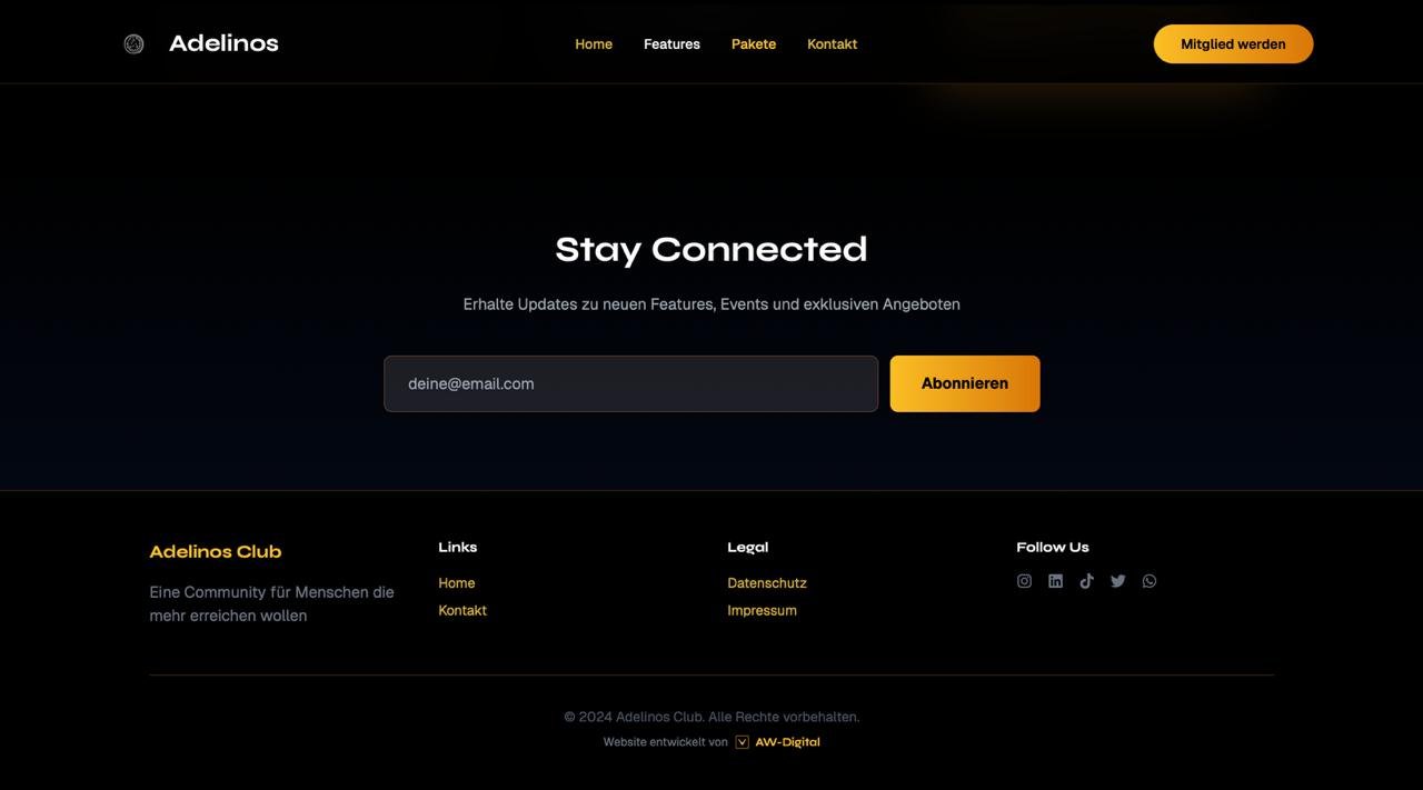 Newsletter und Footer